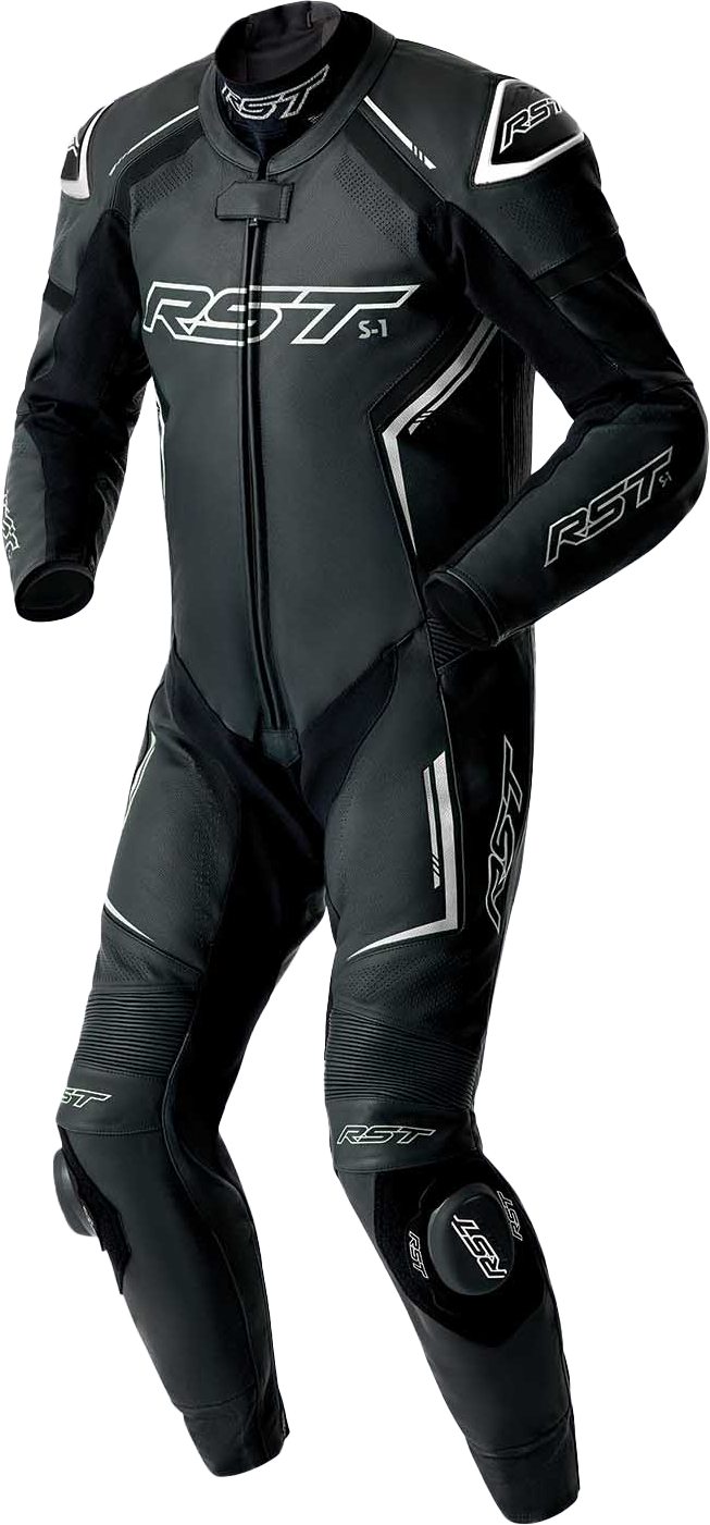 RST S1 D3o Suit Blk/Whi Leather Sm 556-3604140