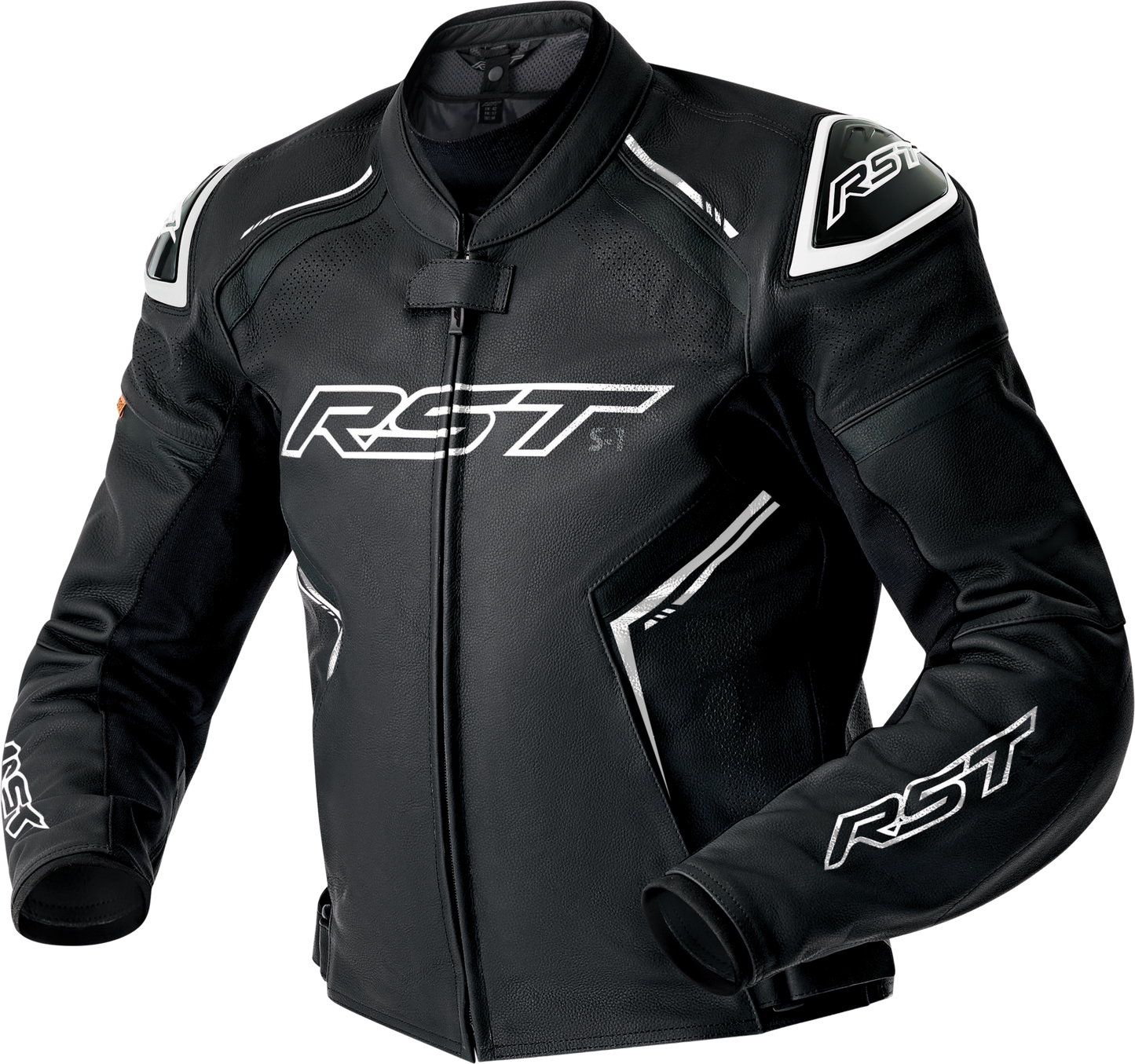 RST S1 D3o Leather Jacket Blk/Whi Xs 556-3605138