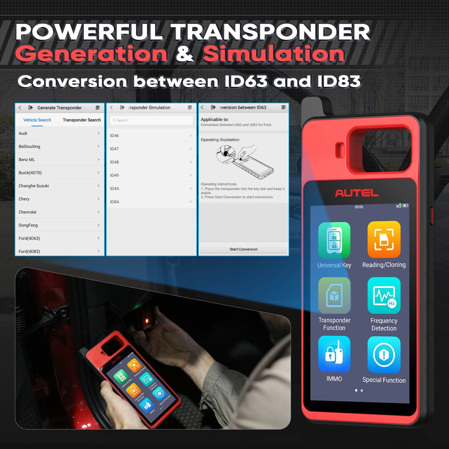 KM100X Key Fob Programming Tool