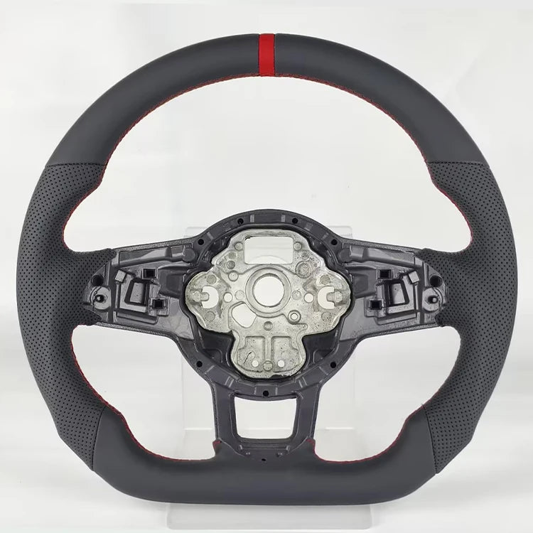 Volkswagen Golf GTI GTE GLI Tiguan 2013-2019 Perforated Leather Carbon Modify Design Steering Wheel