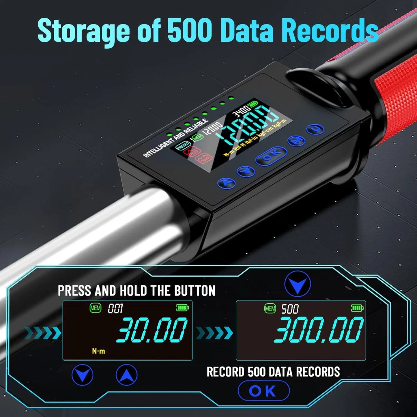 Digital 1/2" Drive Electric Torque Wrench