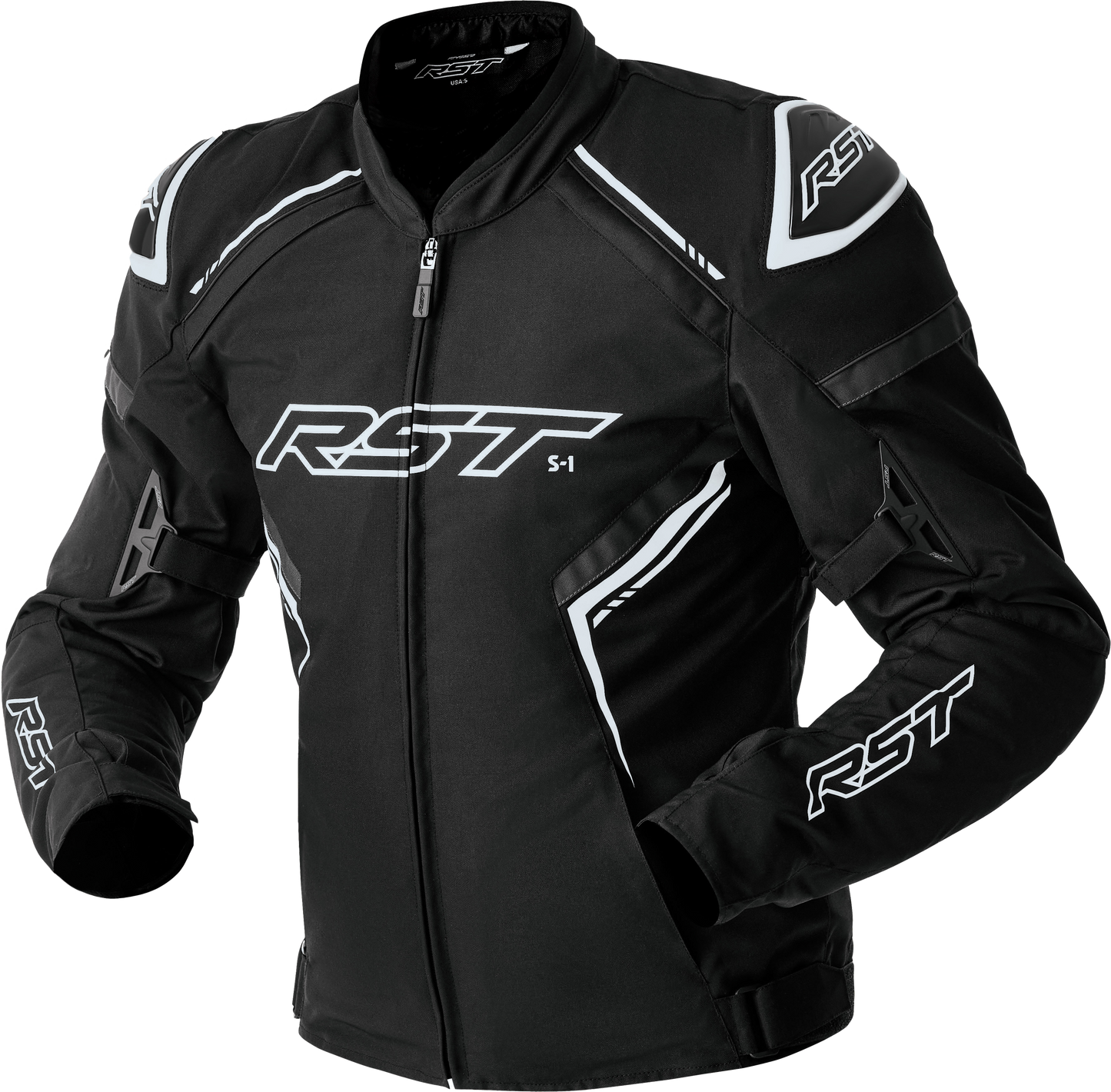 RST S1 D3o Textile Jacket Black/White Lg 556-3614144