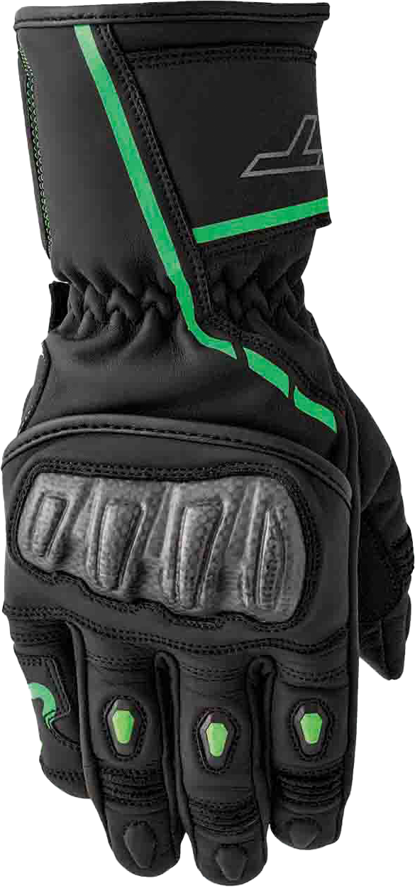 RST S1 Glove Blk/Flo-Green Leather 2xl 556-3650212