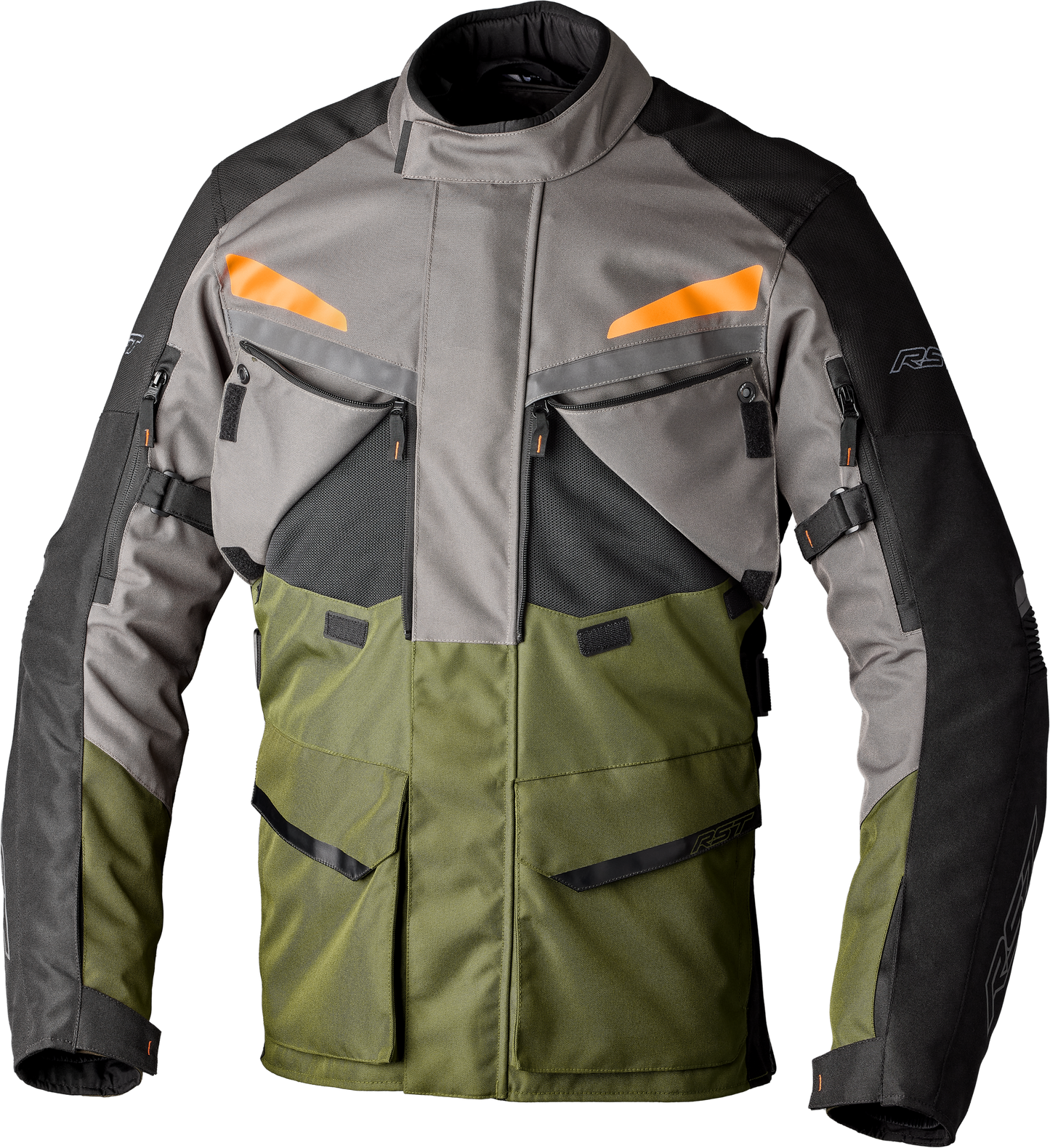 RST Maverick Evo Ce Jacket Khaki/Grey/Orange Textile Xl 556-3198446