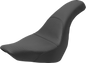 SADDLEMEN Profiler Basket-weave Seat - Black - Softail 818-29-147