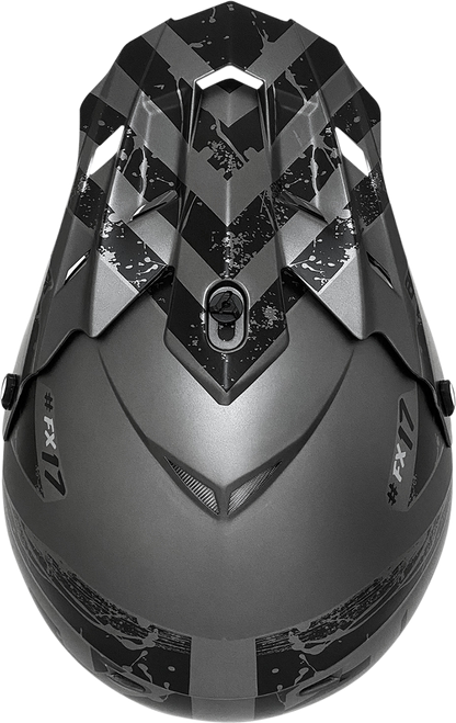 AFX FX-17Y Helmet - Attack - Frost Gray/Matte Black - Small 0111-1396