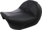 SADDLEMEN Dominator Solo Seat - Stitched - Black w/ Gray Stitching - FL/FX '06-'17 806-04-0042
