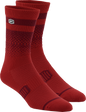 100% Advocate Socks - Cherry/Brick - Large/XL 24017-419-18