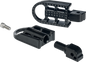 BILTWELL Mushman Footpegs - Standard - Black Electroplated 7002-201-04