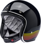 BILTWELL Bonanza Helmet - Gloss Black Spectrum - XS 1001-536-201