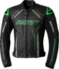 RST S1 Ce Jacket Blk/Gry/Neon Grn Leather Md 556-2977042