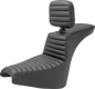 SADDLEMEN Tour Step Up Seat - Rider Backrest - Tuck-n-Roll - FXBB/FXST '18-'22 818-30-191BR