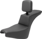 SADDLEMEN Tour Step Up Seat - Rider Backrest - Plain - FXBB/FXST '18-'22 818-30-194BR