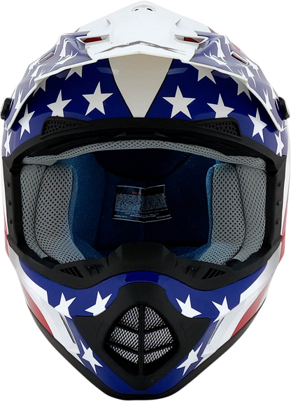 AFX FX-17 Helmet - Flag - White - Small 0110-2375