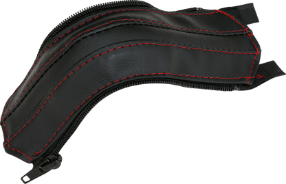 SHOW CHROME Grab Handle Cover - Red Stitch H44-2RED