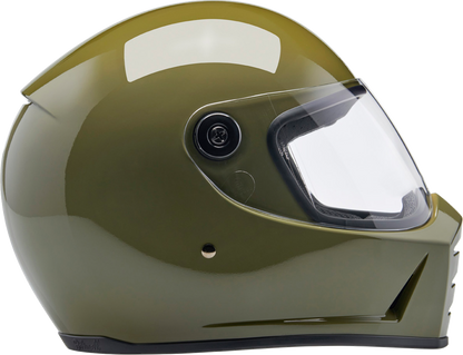 BILTWELL Lane Splitter Helmet - Gloss Olive Green - Medium 1004-154-503