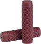 BILTWELL Grips - Torker - 1" - Oxblood 6705-0301