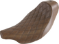 SADDLEMEN Renegade Solo Seat - Lattice Stitched - Brown - '08-'23 FL 808-07B-002BLS