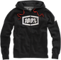 100% Syndicate Fleece Zip-Up Hoodie - Heather Black/White - Small 20032-00000