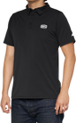 100% Corpo Polo Shirt - Black/White - Small 35019-011-10