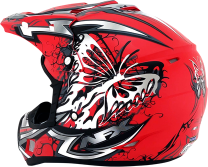 AFX FX-17 Helmet - Butterfly - Matte Ferrari Red - Large 0110-7119
