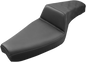 SADDLEMEN Step-Up Seat - Rear Lattice Stitch - Black - XL 879-03-173