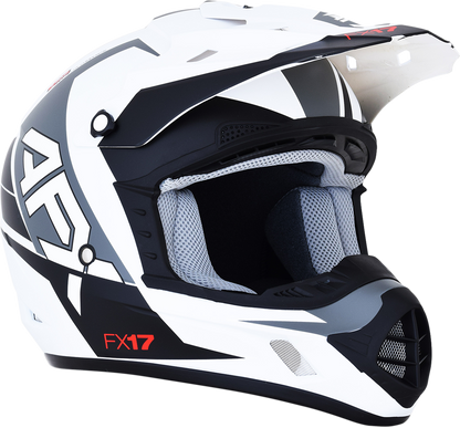 AFX FX-17 Helmet - Aced - Matte White/White - XL 0110-6497