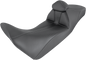 SADDLEMEN Adventure Tour Seat - Low - Lumbar Backrest - Black - CRF1000 '16-'19 0810-H049BR