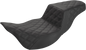 SADDLEMEN Step-Up Seat - Extended Reach - Full Lattice Stitch - Black - FL '08-'23 808-07B-175E