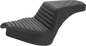 SADDLEMEN Step Up Seat - Front Tuck-n'-Roll/Rear Lattice - Black - Chief I21-04-176