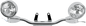 SHOW CHROME Driving Light Kit -XVS650 63-142