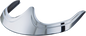 SHOW CHROME Fender Tip Accent - Chrome - Front 55-351