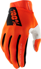 100% Ridefit Gloves - Fluorescent Orange - Large 10010-00007