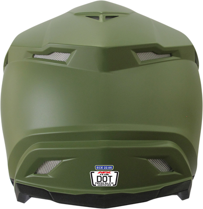 AFX FX-19R Helmet - Matte Olive - Medium 0110-7041