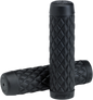 BILTWELL Grips - Torker - 1" - Black 6705-0101