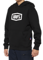 100% Youth Icon Hoodie - Black - Large 20030-00002