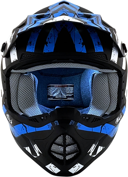 AFX FX-17 Helmet - Attack - Matte Blue/Black - Large 0110-7163