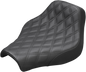SADDLEMEN Renegade Solo Seat - Lattice Stitched - Black 818-30-002LS