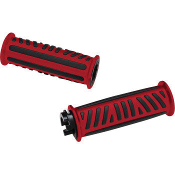 SHOW CHROME Combat Grips - Ryker - Red 17-455RD
