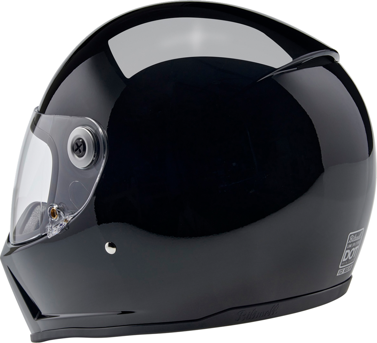 BILTWELL Lane Splitter Helmet - Gloss Black - Large 1004-101-504