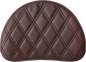 SADDLEMEN Sissy Bar Pad - Lattice Stitched - Brown 51345
