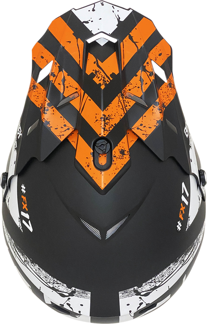 AFX FX-17 Helmet - Attack - Matte Black/Orange - XS 0110-7154