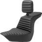 SADDLEMEN Tour Step-Up Seat - Rider Backrest - Tuck-n-Roll - FLSB/FXLR '18-'23  818-29-191BR
