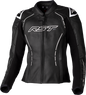 RST Ladies S1 Ce Jacket Black/White Leather 2xl 556-3043018