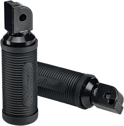 BILTWELL Norman Passenger Foot Pegs - Black - Softail 7004-204-04