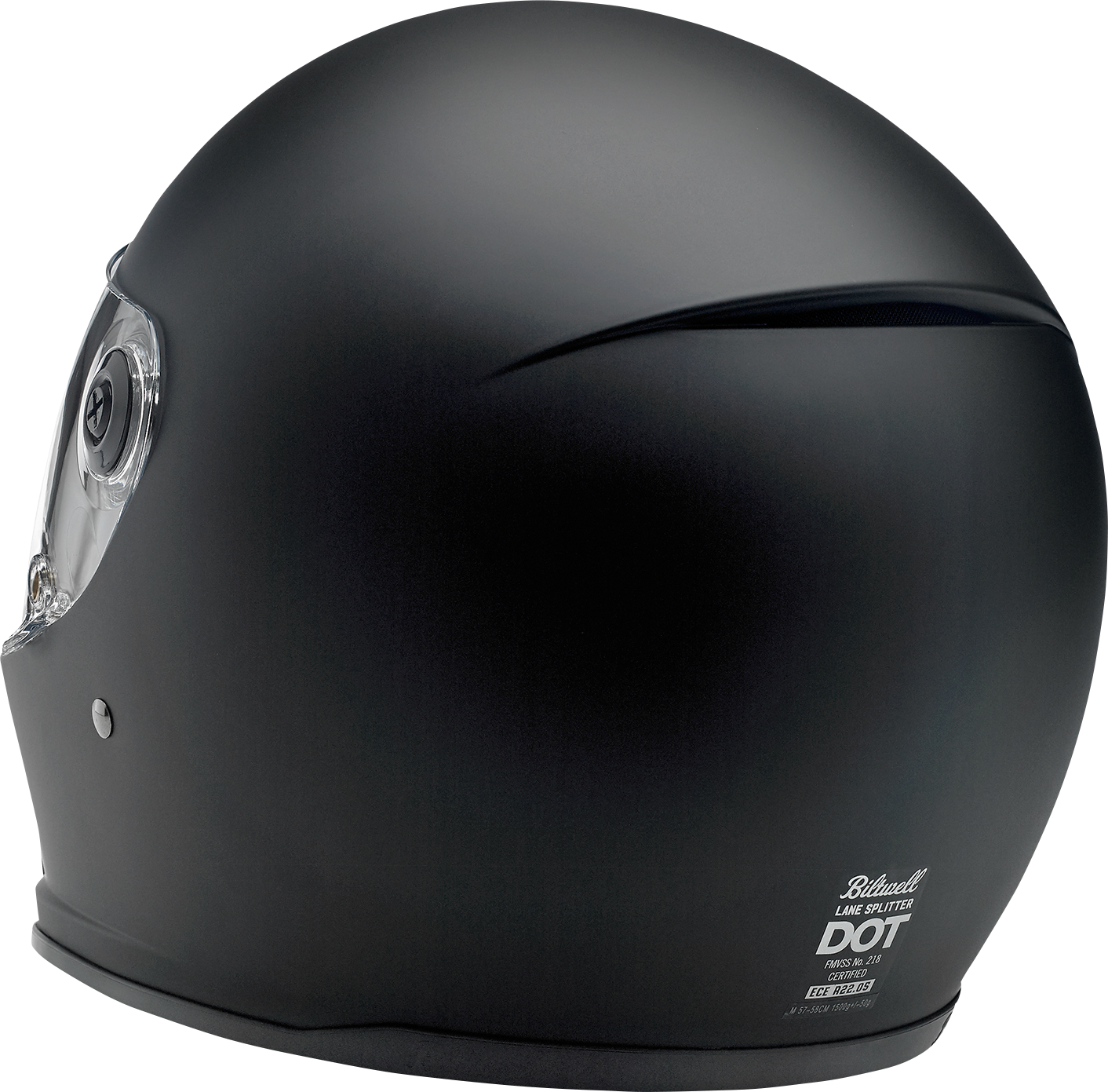 BILTWELL Lane Splitter Helmet - Flat Black - Medium 1004-201-103