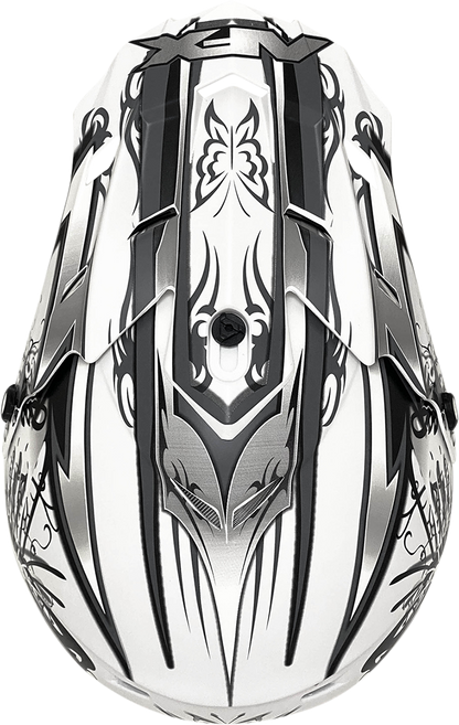 AFX FX-17Y Helmet - Butterfly - Matte White - Large 0111-1392