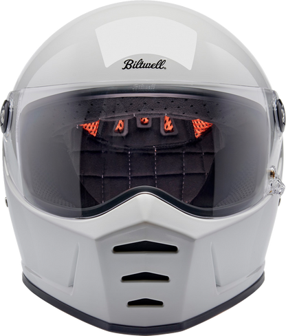BILTWELL Lane Splitter Helmet - Gloss White - Large 1004-104-504
