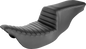 SADDLEMEN Step-Up Seat - Front Tuck-n-Roll - Black - FLH 808-07B-191