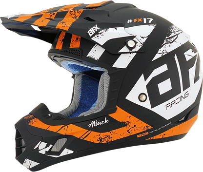AFX FX-17 Helmet - Attack - Matte Black/Orange - Medium 0110-7156